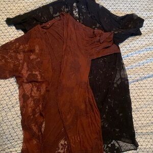 Two lace kimonos